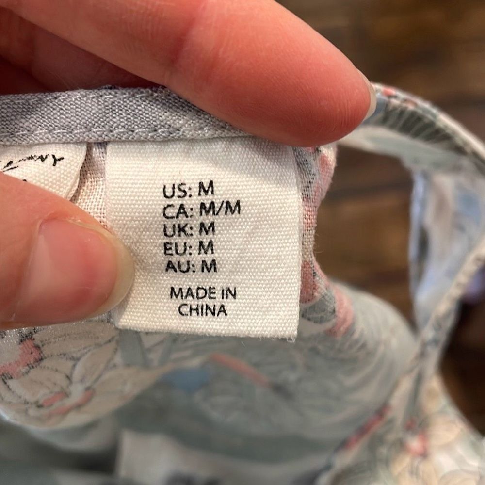 Artisan 100% Linen Tank Dress Size Medium - Picture 7 of 7